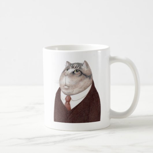 VALET CAT Witte Mok (Rechts)