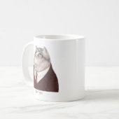 VALET CAT Witte Mok + Tekst (Voorkant links)