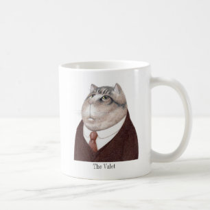 VALET CAT Witte Mok + Tekst