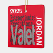 Valet Extraordinaire CUSTOM Keramisch Ornament (Links)