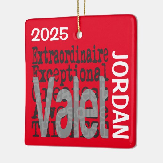 Valet Extraordinaire CUSTOM Keramisch Ornament (Links)