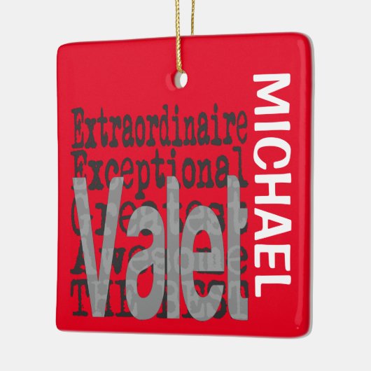 Valet Extraordinaire CUSTOM Keramisch Ornament (Links)