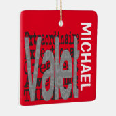 Valet Extraordinaire CUSTOM Keramisch Ornament (Rechts)