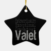 Valet Extraordinaire Keramisch Ornament (Achterkant)