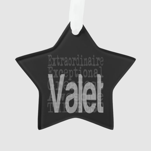 Valet Extraordinaire Ornament (achterkant)