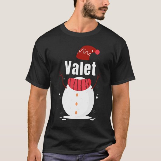 Valet Gift voor Kerstmis T-shirt (Voorkant)