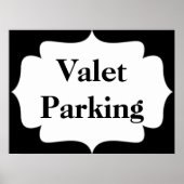 Valet Parking Poster (Voorkant)