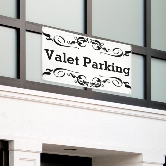 Valet Parking Spandoek (Buitenkant Gebouw)