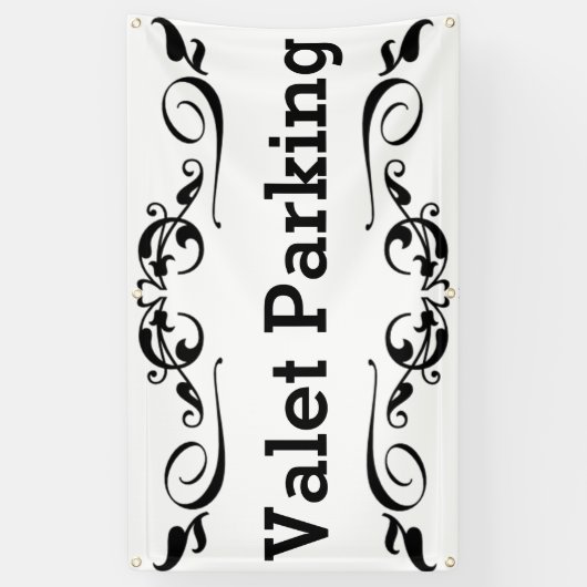 Valet Parking Spandoek (Verticaal)