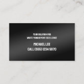 valet visitekaartje (Achterkant)