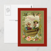 Valetine Boat Ride Briefkaart (Voorkant / Achterkant)