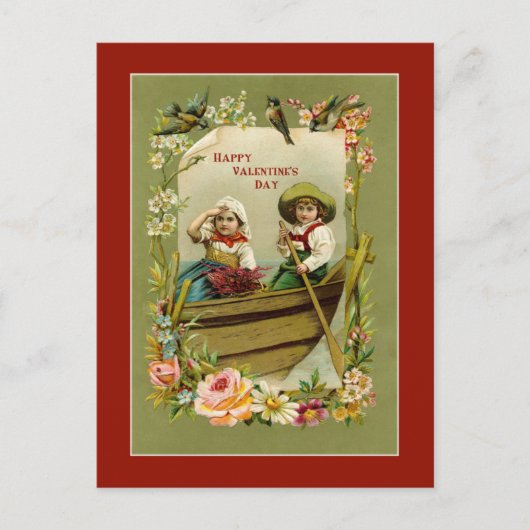 Valetine Boat Ride Briefkaart (Voorkant)