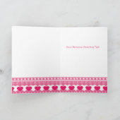 Valetine Red Hearts Love Card Feestdagen Kaart (Binnen)
