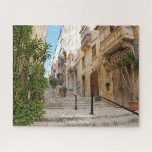 Valetta Stratenbeeld Malta. Legpuzzel