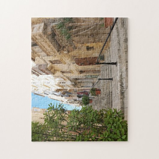 Valetta Streetscape Malta. Jigzaag Puzzle Legpuzzel (Verticaal)