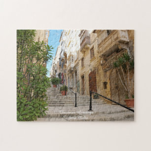 Valetta Streetscape Malta. Jigzaag Puzzle Legpuzzel