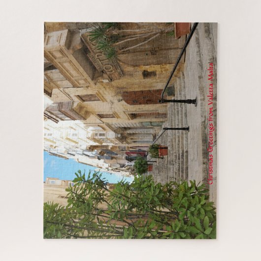 Valetta Streetscape Malta. Jigzaag Puzzle Legpuzzel (Verticaal)
