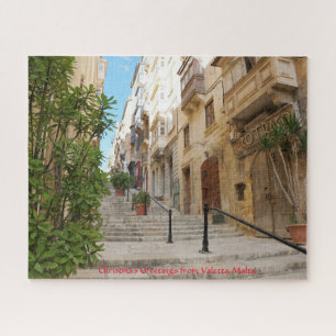 Valetta Streetscape Malta. Jigzaag Puzzle Legpuzzel