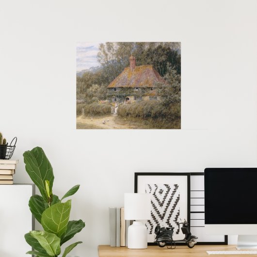 Valewood Boerderij onder Blackwood, Surrey Poster (Thuiskantoor)