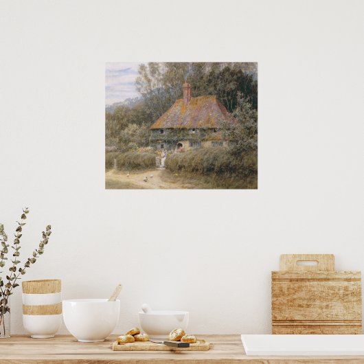 Valewood Boerderij onder Blackwood, Surrey Poster (Keuken)