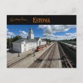 Valga Station Estland Briefkaart (Voorkant)