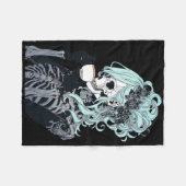 Valgory Gothic Plague Doctor Graves Hallow Fleece Deken (Voorkant (Horizontaal))