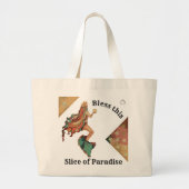 Valhalla Art Tuscan Pastels Stars Mystical Mermaid Grote Tote Bag (Voorkant)