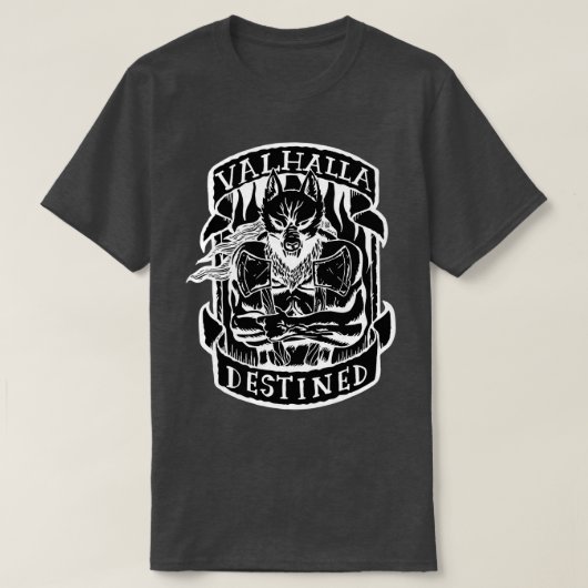 Valhalla Doelgericht omgekeerd T-shirt (Design voorkant)