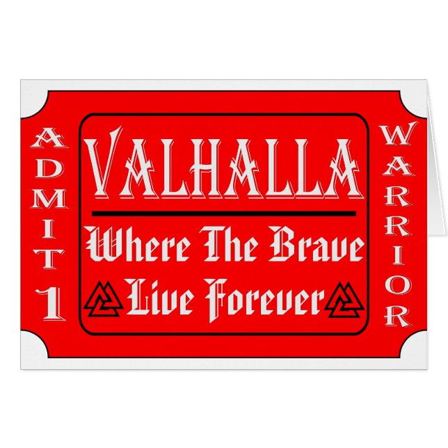 Valhalla geeft 1 warrior toe waar het brein kan le (Voorkant Horizontaal)