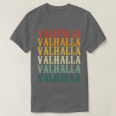 Valhalla in kleurenretro t-shirt (Design voorkant)