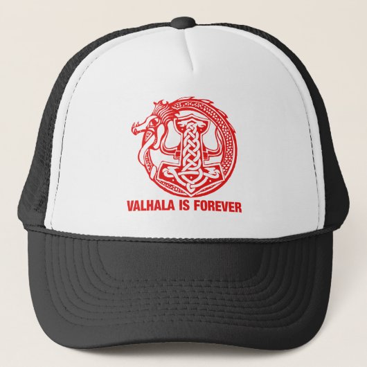 Valhalla is voor altijd - Viking Pride Trucker Pet (Voorkant)