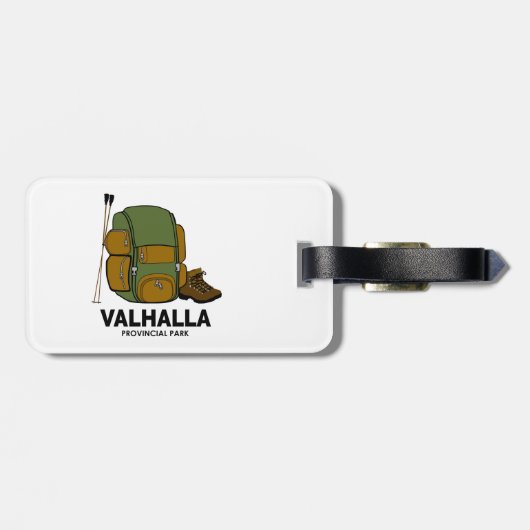 Valhalla Provincial Park Backpack Bagagelabel (Achterkant horizontaal)