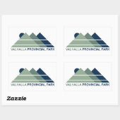 Valhalla Provincial Park Mountain Sun Rechthoekige Sticker (Vel)