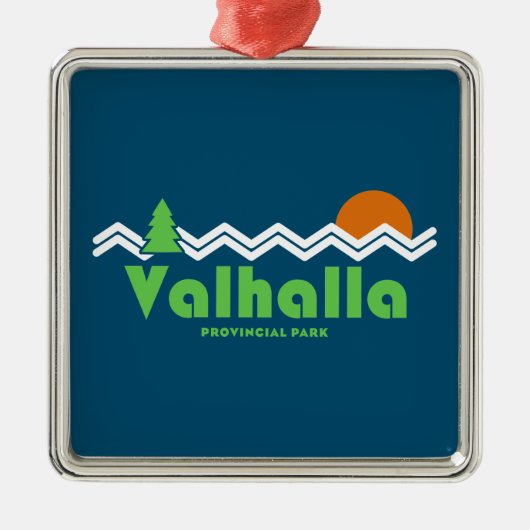 Valhalla Provincial Park Retro Metalen Ornament (Voorkant)