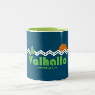 Valhalla Provincial Park Retro Tweekleurige Koffiemok