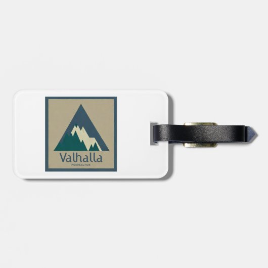 Valhalla Provincial Park Rustic Bagagelabel (Achterkant horizontaal)