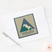 Valhalla Provincial Park Rustic Vierkante Sticker (Envelop)