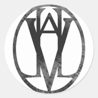 Valhalla Seal Black Ronde Sticker
