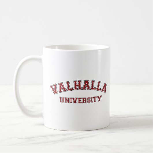 Valhalla University college Ring Cycle Red Koffiemok (Links)