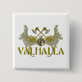 Valhalla Vierkante Button 5,1 Cm (Voorkant)