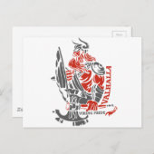 Valhalla - Viking Pride - Schild en Ax Design Briefkaart (Voorkant / Achterkant)
