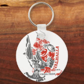 Valhalla - Viking Pride - Schild en Ax Design Sleutelhanger (Voorkant)
