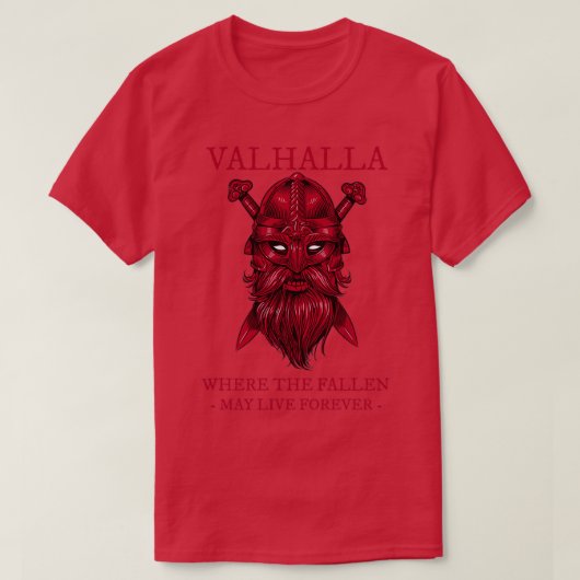 Valhalla Viking Warrior TShirt (Design voorkant)
