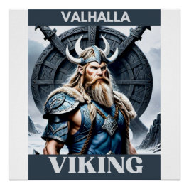 Valhalla: waar krijgers feesten en helden worden g perfect poster