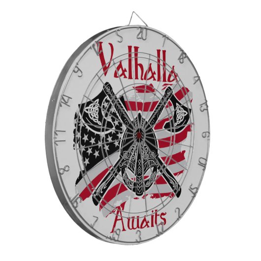 Valhalla wacht - Amerikaanse vlag Dartbord (Voorkant Links)