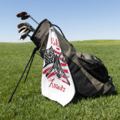 Valhalla wacht - Amerikaanse vlag Golfhanddoek (Groen)