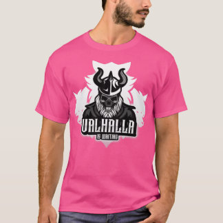 Valhalla wacht op Viking wolves Odin krijger zegt T-shirt