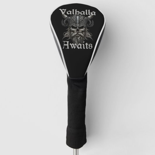 Valhalla wacht - schedel golfheadcover (Voorkant)