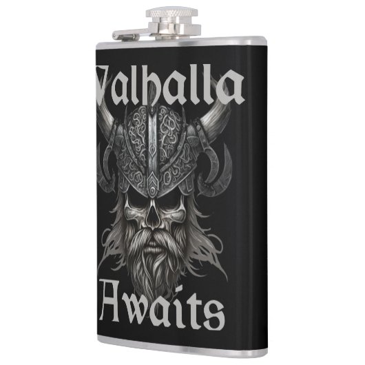 Valhalla wacht - schedel heupfles (Links)