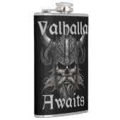 Valhalla wacht - schedel heupfles (Rechts)